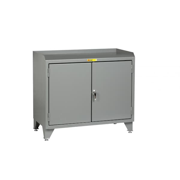 Counter Height Bench Cabinet, 24" X 48", Solid Doors, Hardboard